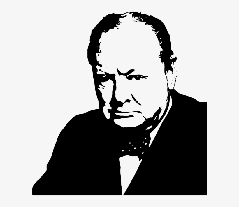 Bleed Area May Not Be Visible - Winston Churchill, transparent png #3690645