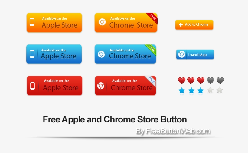 Free Vector Free Apple And Chrome Store Vector Button Chrome Web
