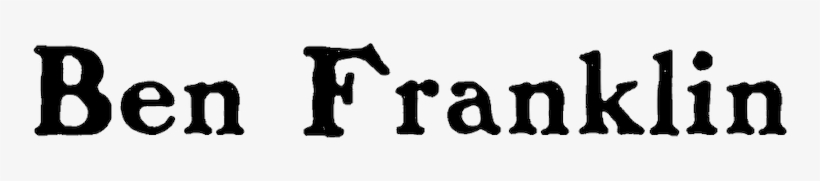 Ben-franklin - Typeface, transparent png #3690890
