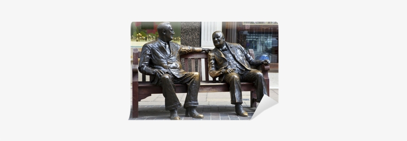 Roosevelt & Winston Churchill Statue In London Wall - Bond Street, transparent png #3691525