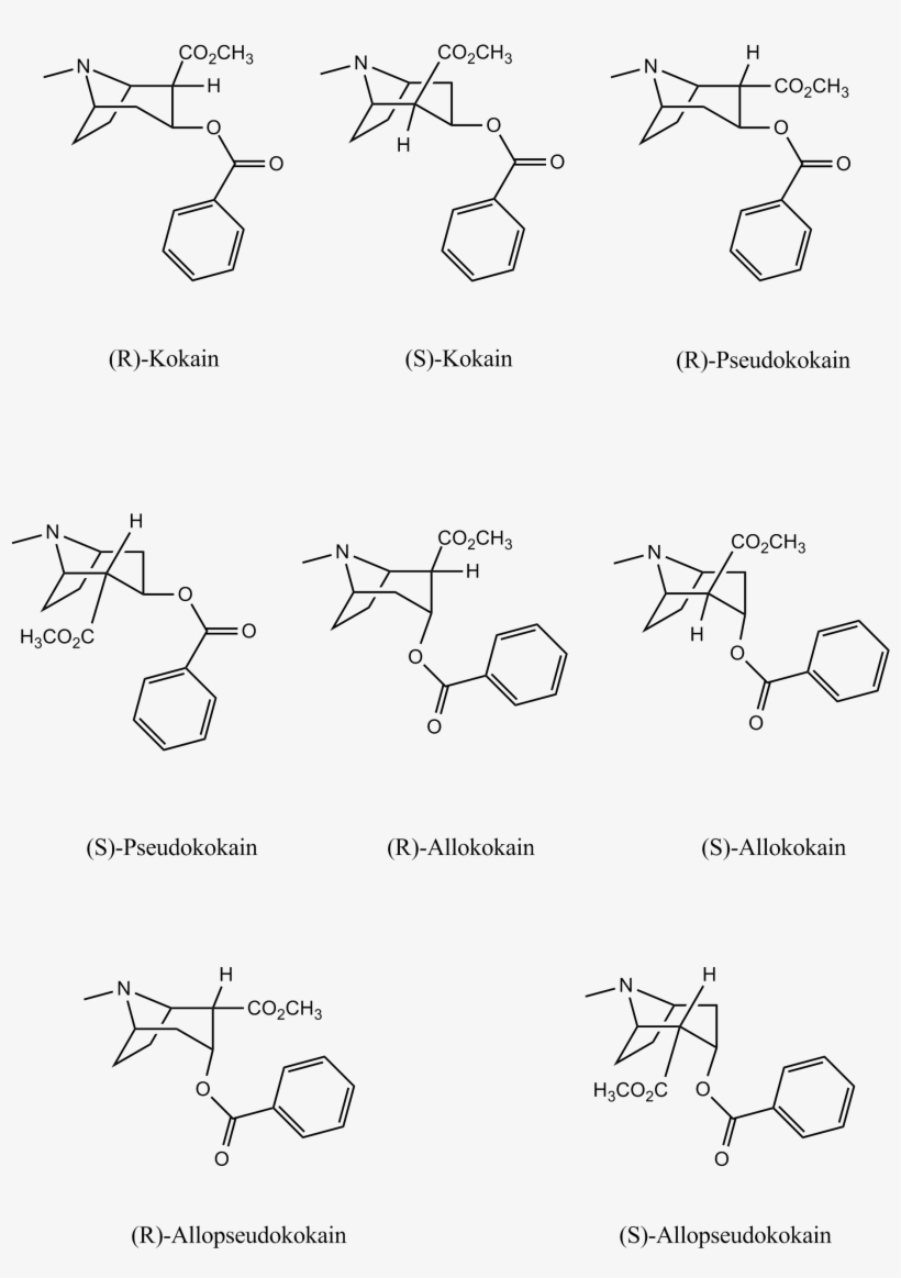 Stereoisomeres Cocain - Cocain Stereoisomere, transparent png #3692096