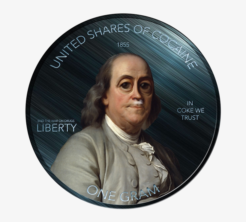 Http - //i - Imgur - Com/jflasx4 - Cocaine Coin - Benjamin Franklin, transparent png #3692313