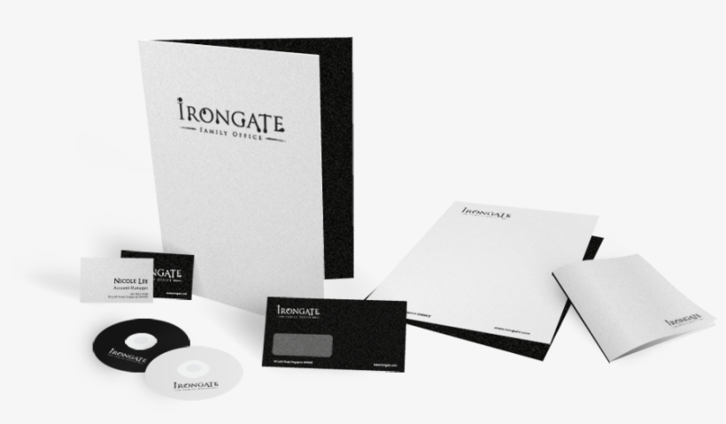 Corporate Stationery Design Family Office Irongate - Office Stationery Design Png, transparent png #3692862