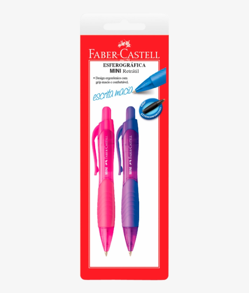 Caneta Esferográfica Faber Castell Mini Retrátil C/ - Art Grip Aquarelle Watercolor Pencil Set Of 24, transparent png #3693301