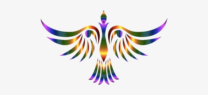 Colorful Abstract Tribal Bird Illustration - Abstract Birds Png, transparent png #3693367