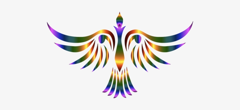 Colorful Abstract Tribal Bird Illustration - Abstract Birds Png, transparent png #3693367