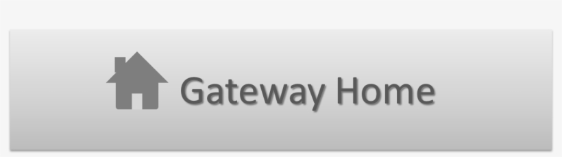 Gateway Home Button - Monochrome, transparent png #3693508