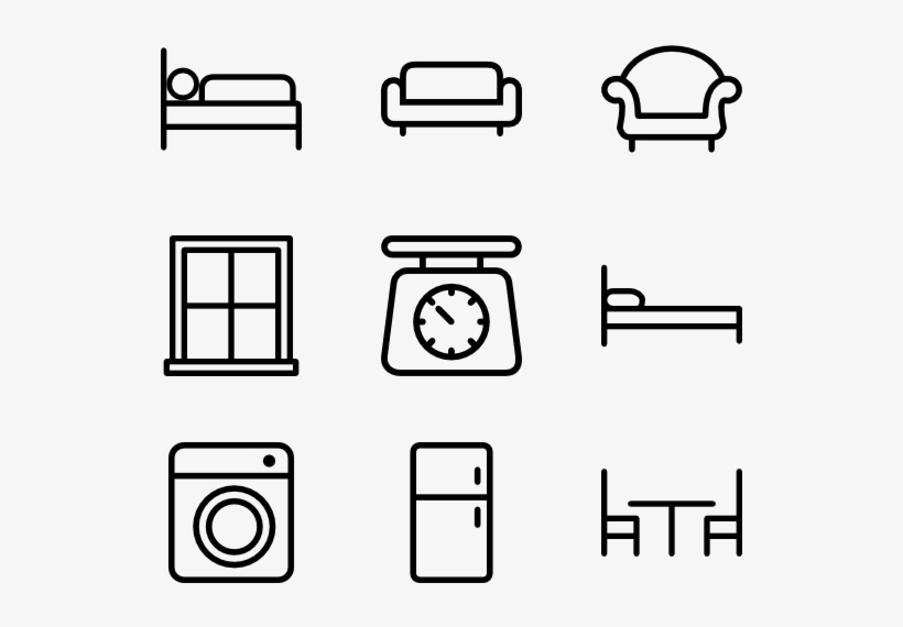 Home Appliances And Furniture - Household Furniture Icon Png, transparent png #3693509