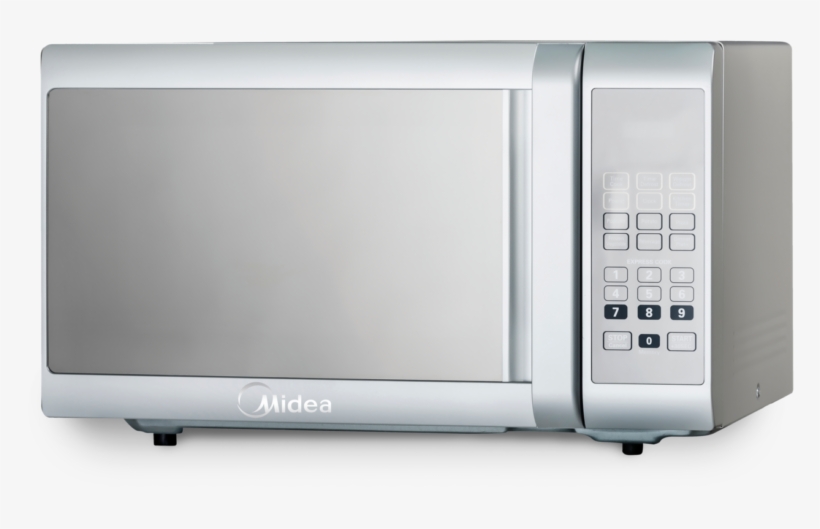 Midea's Digital Microwave's Easy To Use 6 Auto Menu - Midea - 28 Liter Digital Microwave Oven - Silver -, transparent png #3693566