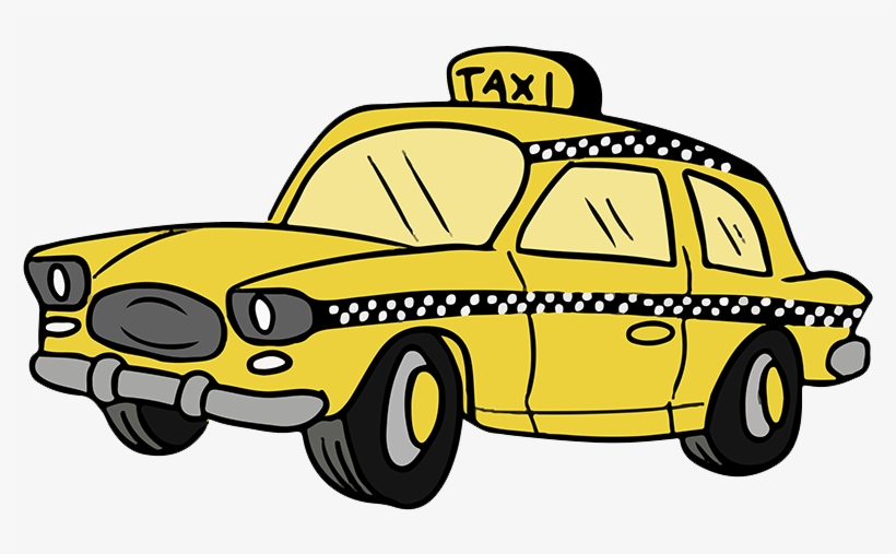 Driving Clipart Taxi Passenger - Transparent Background Taxi Cab Clipart, transparent png #3693593