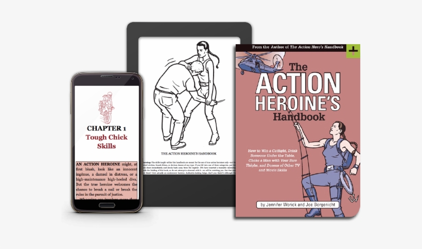 Cover For Action Heroine's Handbook - Action Heroine's Handbook: How To Win A Catfight, Drink, transparent png #3693803