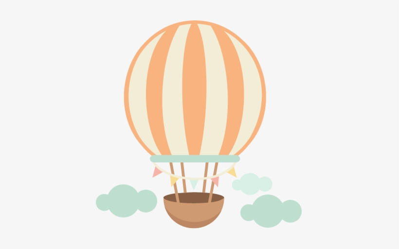 Hot Air Balloon Cute Scrapbook Cuts Svg Cutting Files - Cute Hot Air Balloon Png, transparent png #3693887