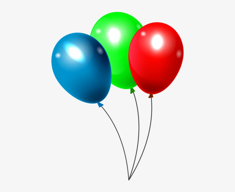 Three Balloons Png Clipar Image - Mickey Mouse Balloon Png, transparent png #3693975