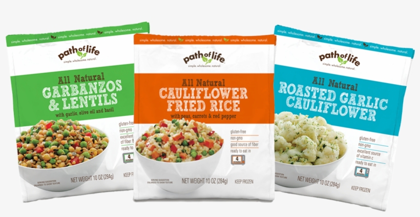 Frozen Vegetable Side Dishes - Path Of Life Cauliflower, Roasted Garlic - 10 Oz, transparent png #3693977
