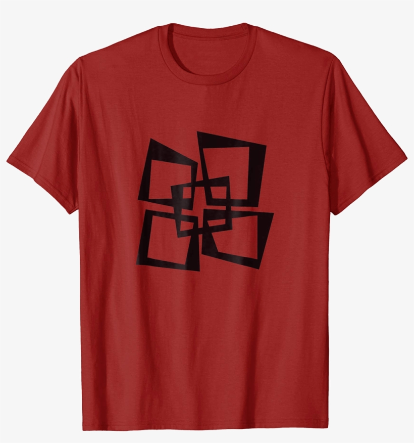 Mid Century Modern Offset Squares T-shirt - Dubai T Shirt Design, transparent png #3694379