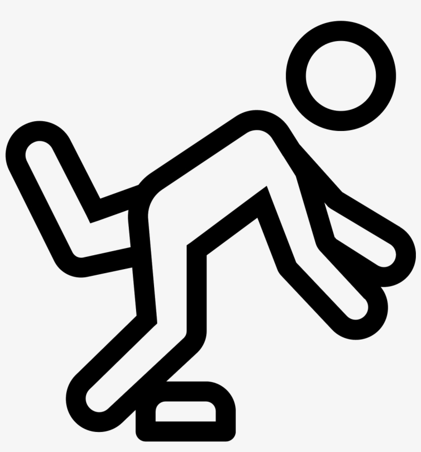 The Image Is Of A Person That Is Falling - Line Art, transparent png #3694581
