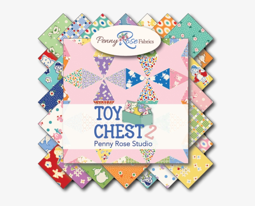 Toy Chest 2- 5" Stacker Bundle 42 Pc By - Toy Chest 2 - 5" Stackers Quilting Precut 5" Fabric, transparent png #3694601