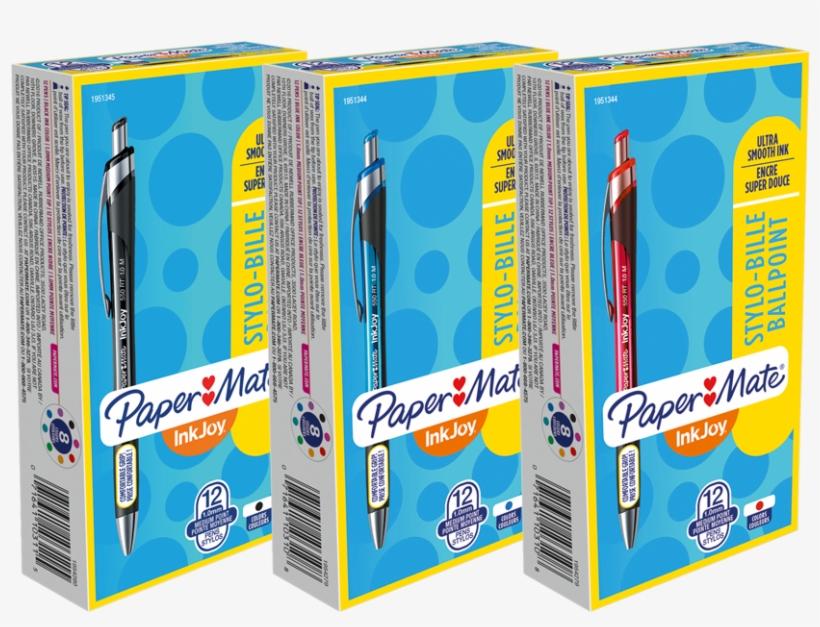 Product Image - Paper Mate Pap1951343 Inkjoy 550 Rt Retractable Ballpoint, transparent png #3694798