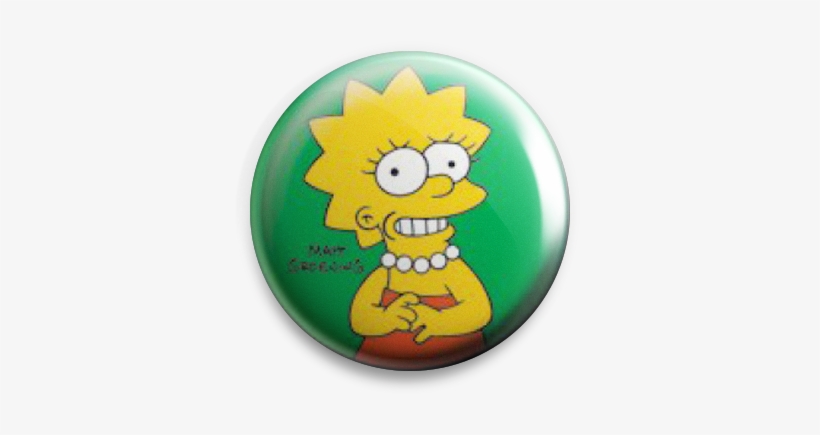 Simpsons Lisa Simpson - Simpsons - Lisa Badge, transparent png #3695064