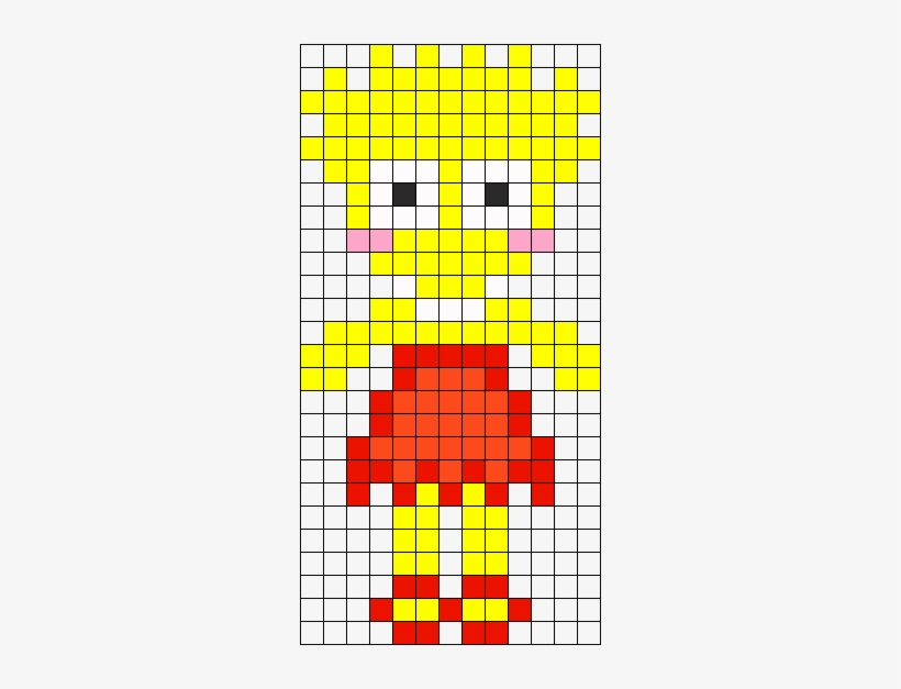 Lisa Simpson Perler Bead Pattern / Bead Sprite - Simpsons Perler Beads Pattern, transparent png #3695179