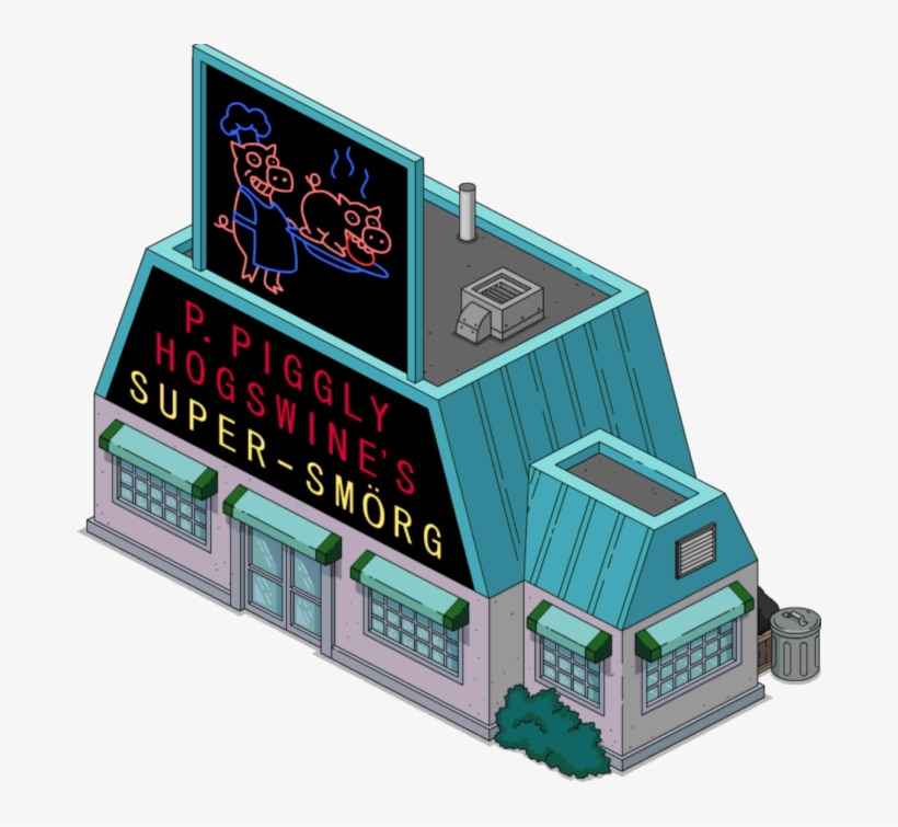 Piggly Super Smorg - The Simpsons, transparent png #3695261
