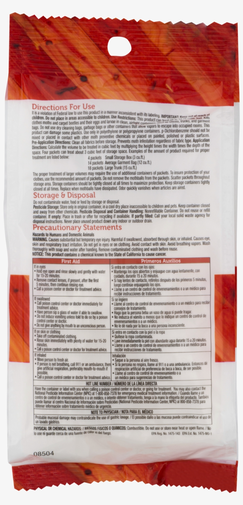 Enoz Cedar Scented Moth-tek Paper Covered Moth Ball - Bratwurst, transparent png #3695510