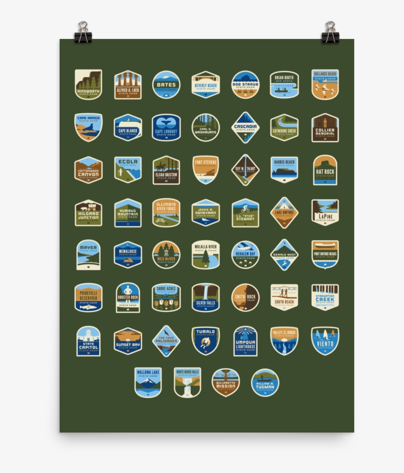 Oregon State Park Stickers, transparent png #3695711