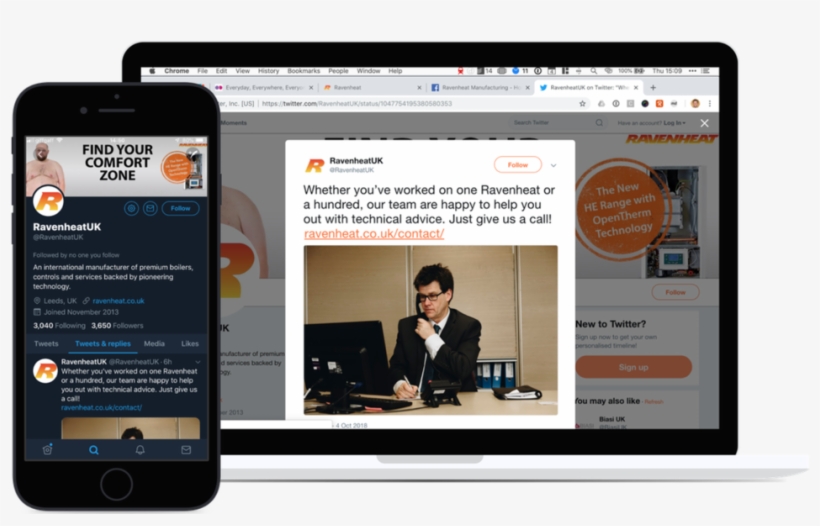 Working Closely With The Team At Ravenheat, We Manage - Website, transparent png #3696158