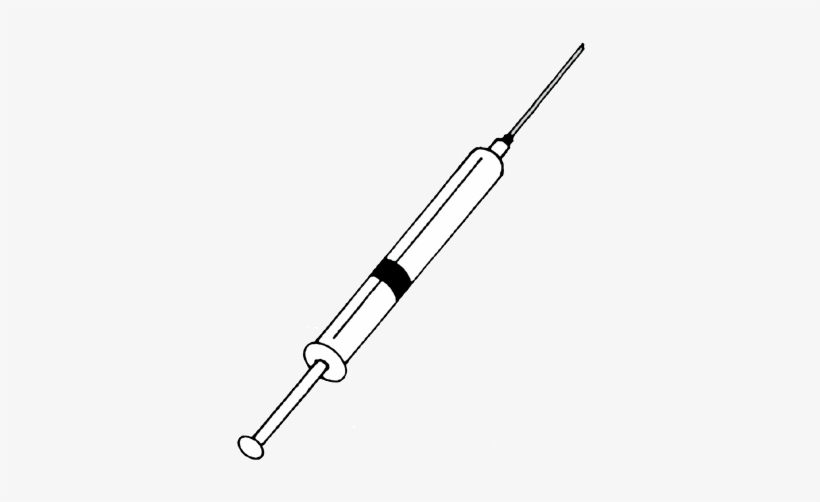28 Collection Of Injection Drawing Easy - Needle And Syringe Drawing, transparent png #3696561