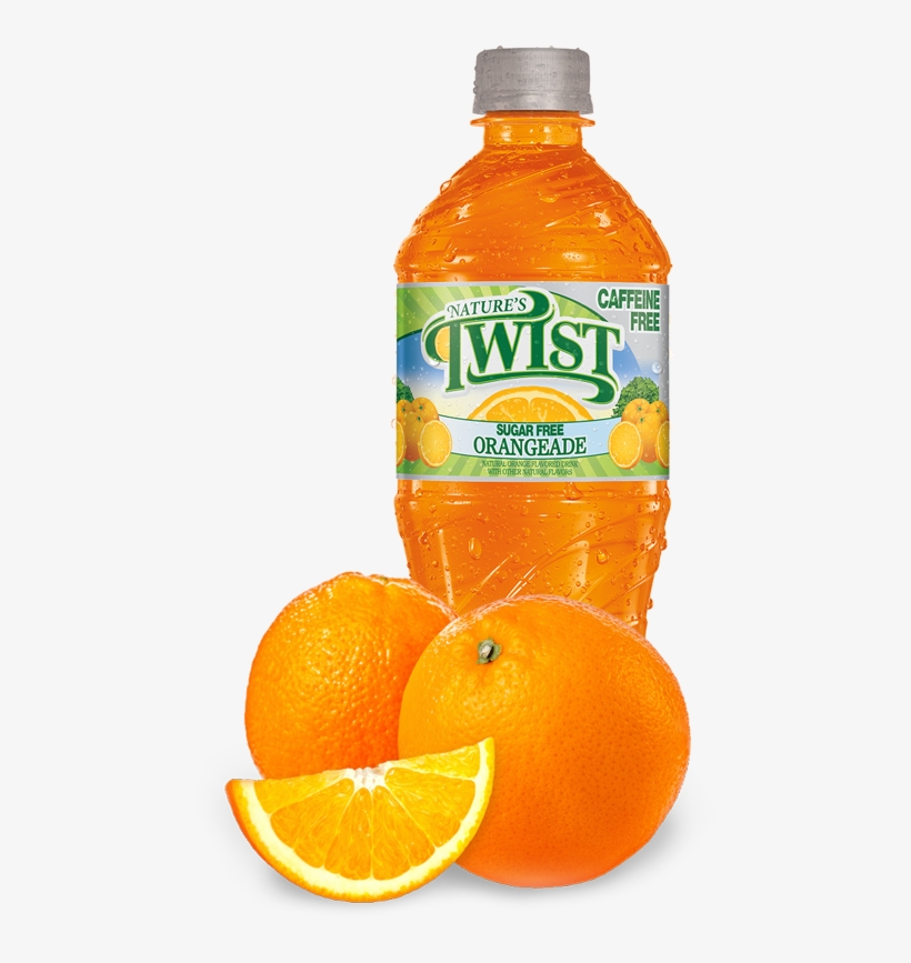 Nature's Twist Orangeade Sugar Free View Nutrition - Orange Twist Soda, transparent png #3697597