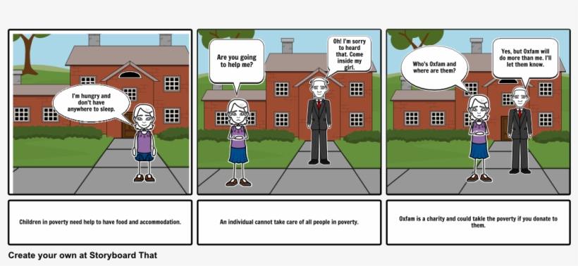 No To Poverty - Cartoon, transparent png #3697985