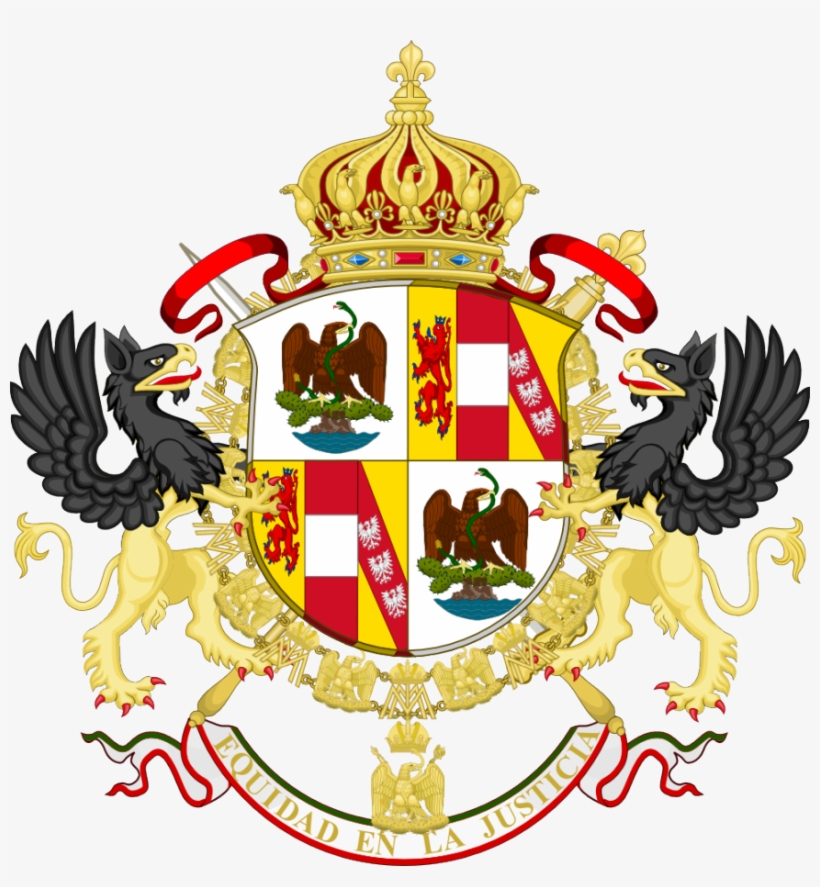 Escudo Heredero Imperial De Mexico - Mexican Empire Coat Of Arms, transparent png #3698076