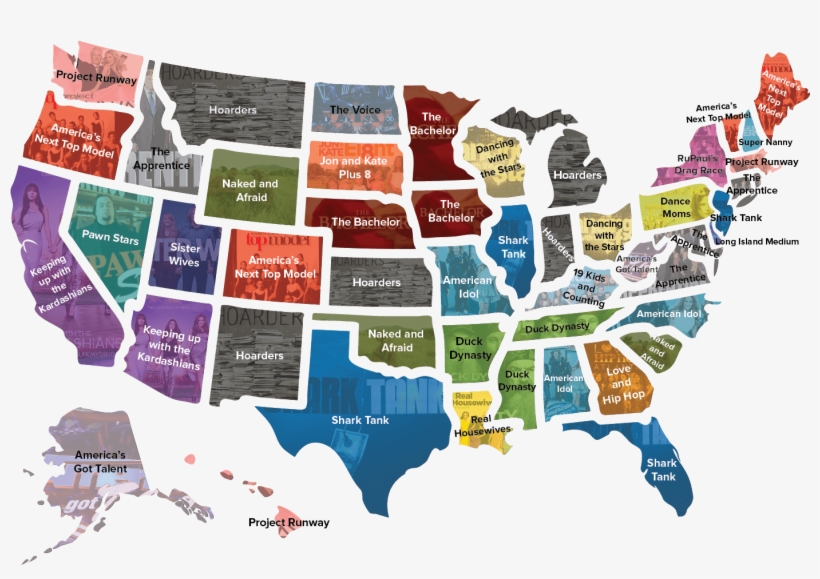 Most Popular Reality Tv Shows By State, transparent png #3698143