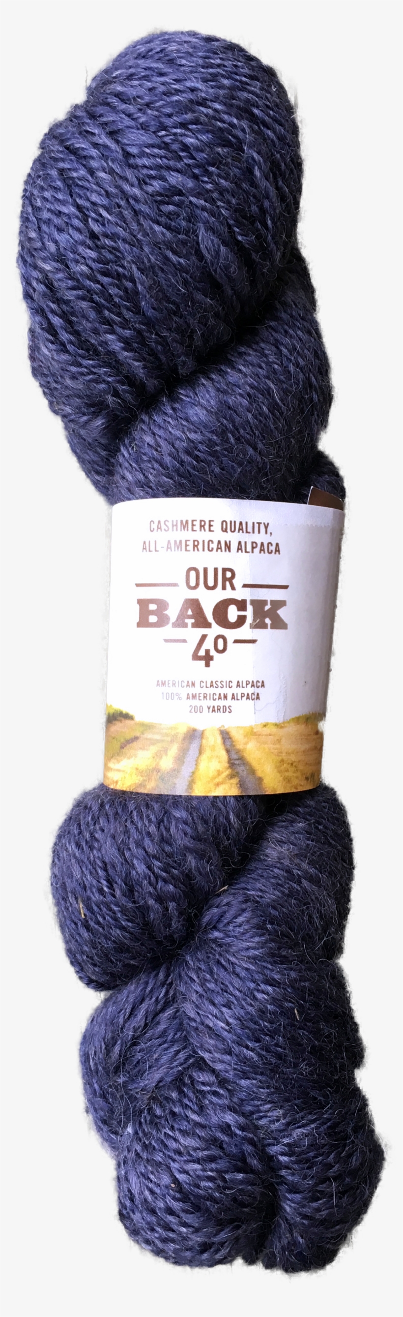 Our Back 40 100% American Alpaca Imperial Yarn Midnight, transparent png #3698634
