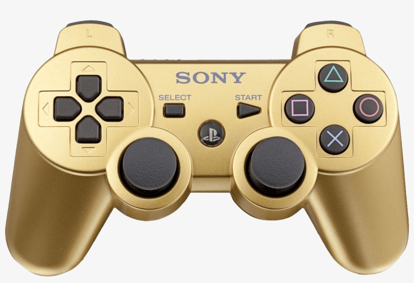Sixaxis Dualshock 3 Wireless Controller - Ps3 Gold Controller, transparent png #3698819