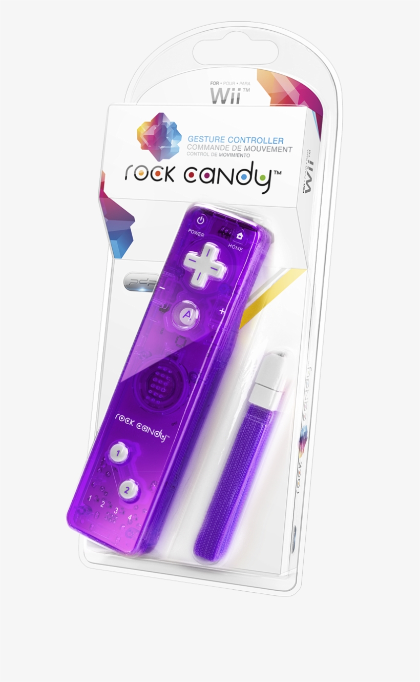 Purple Wii - Pdp Rock Candy Wii Gesture Controller - Blue, transparent png #3698976