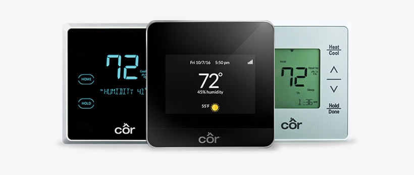 Cor Thermostats - Carrier Cor 7-day Programmable Wi-fi Thermostat Tp-wem01-a, transparent png #3699288