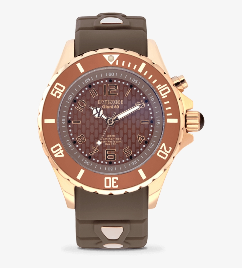 Rose Gold Quake - Kyboe 40mm Rose Gold Quake Watch, transparent png #3699807