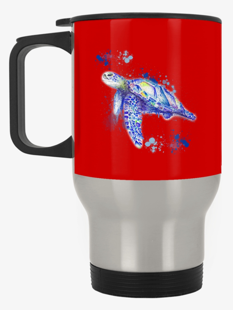 Watercolor Sea Turtle Mugs - Sewing Fills My Days And Living Room Mug Dining Cup, transparent png #370017