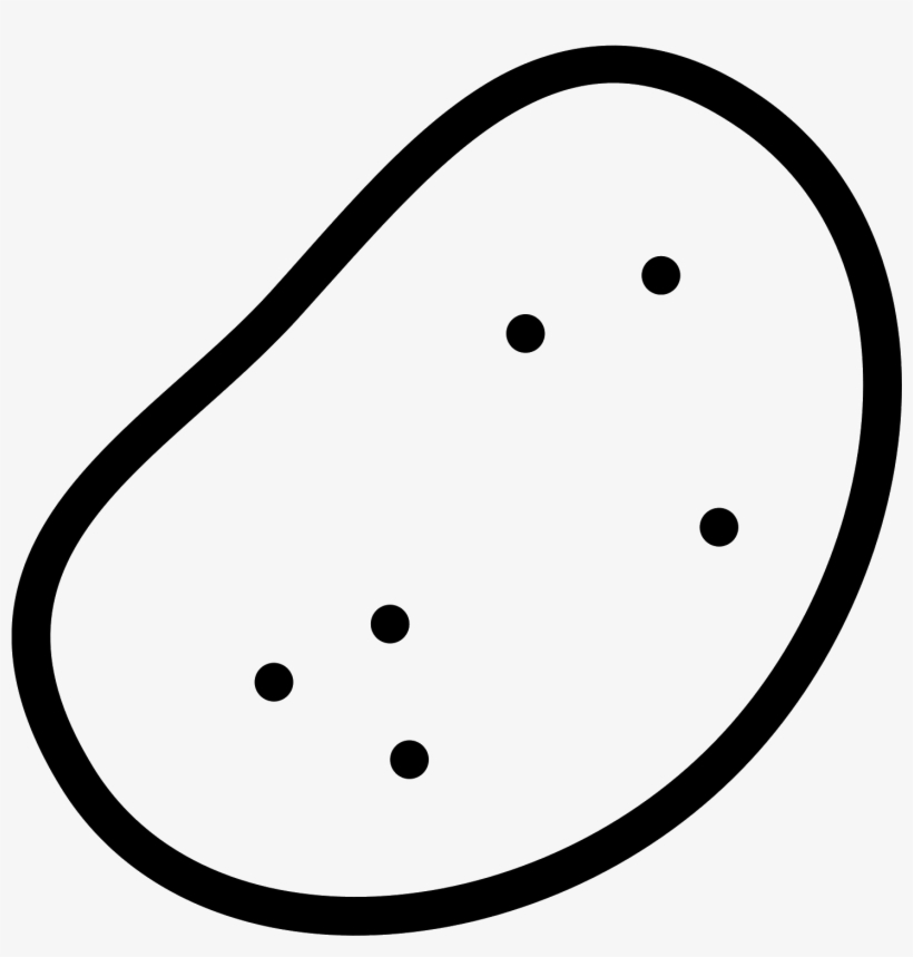 Image Black And White Stock Potato Icon Free Download - Instagram, transparent png #370102