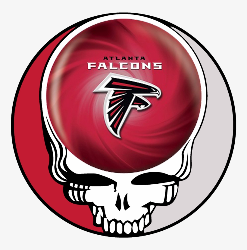 Atlanta Falcons Skull Logo Iron On Transfers - Atlanta Falcons Nfl Bowling Ball, transparent png #370495