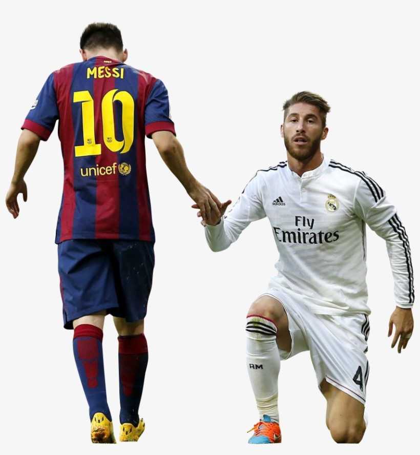 Lionel Messi & Sergio Ramos - Lionel Messi Png Hd, transparent png #370938