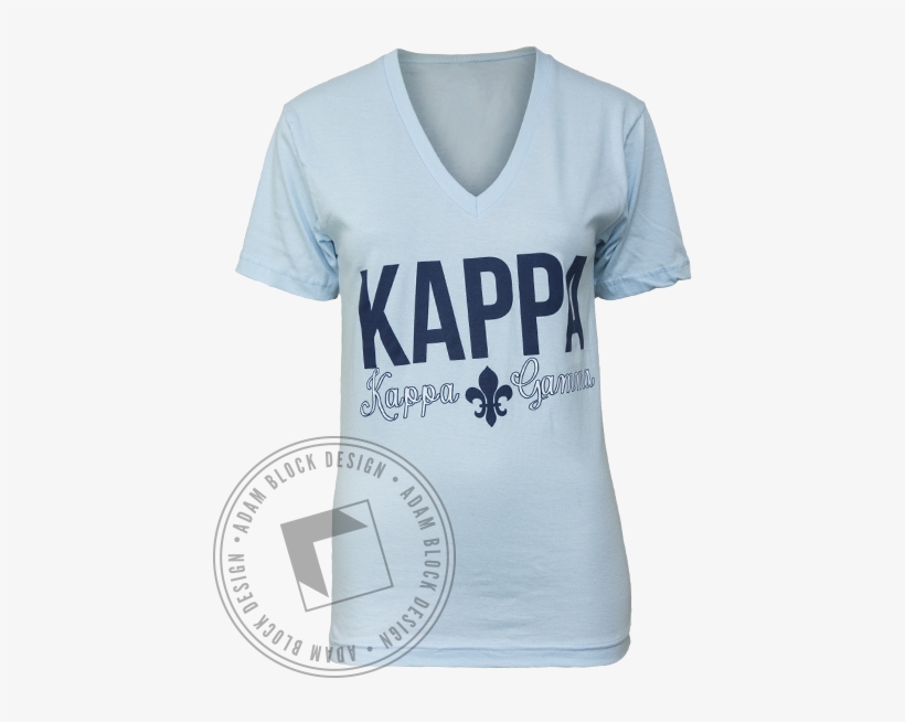8459 Kappa Kappa Gamma V Neck - Active Shirt, transparent png #371173