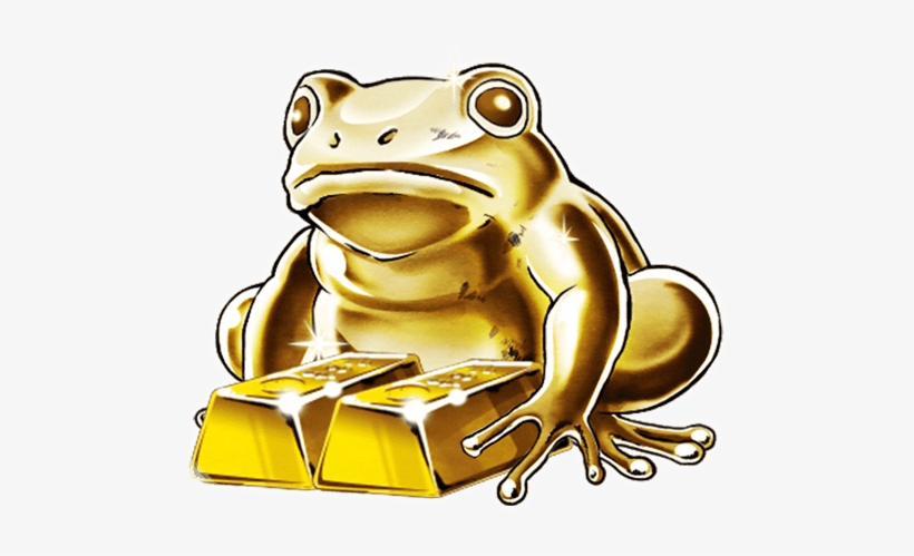 Unit Frog Double Gold Ingot - Gold, transparent png #371193