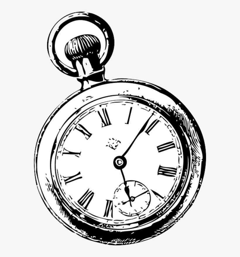 Pocket Watch Sketch, transparent png #371566