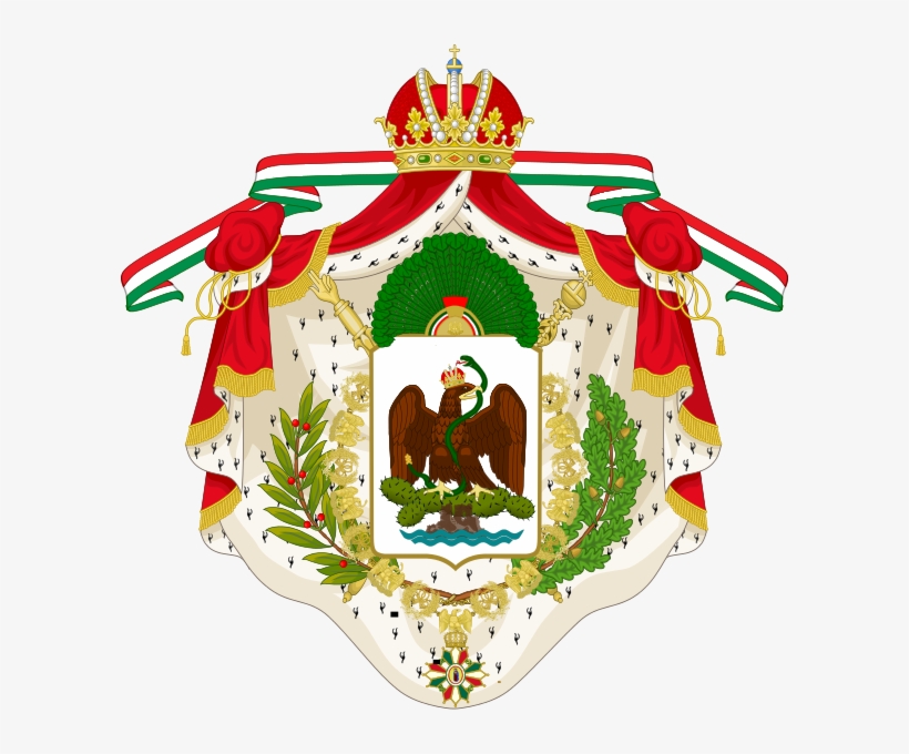 Coat Of Arms Of Mexico - Third Mexican Empire, transparent png #371714