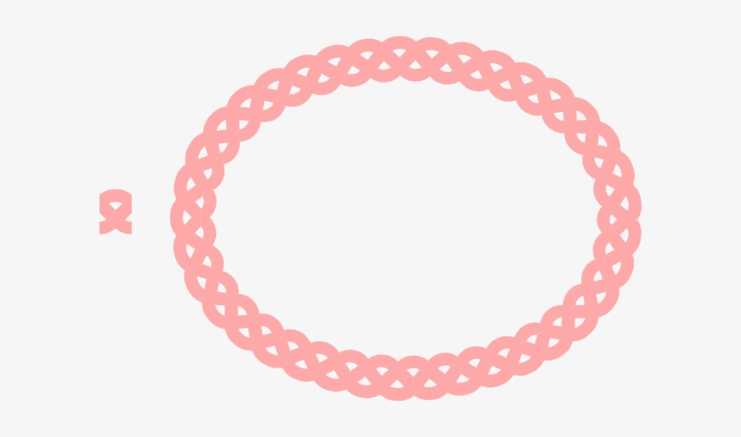 Blush Colored Rope Frame Clip Art - Celtic Knot Border, transparent png #371938