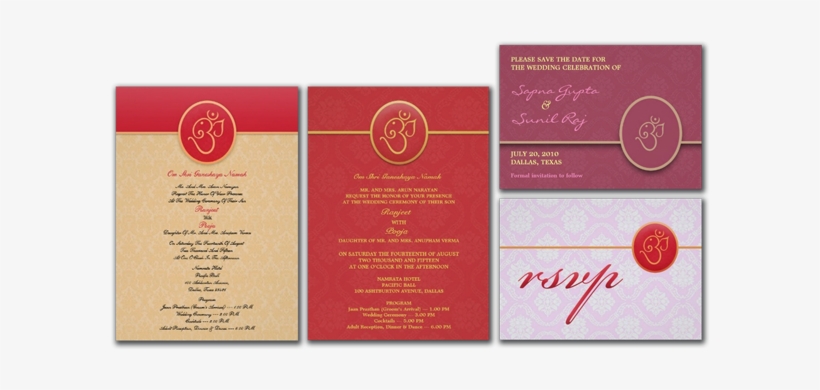 Indian Style Wedding Invitation - Letter, transparent png #372012