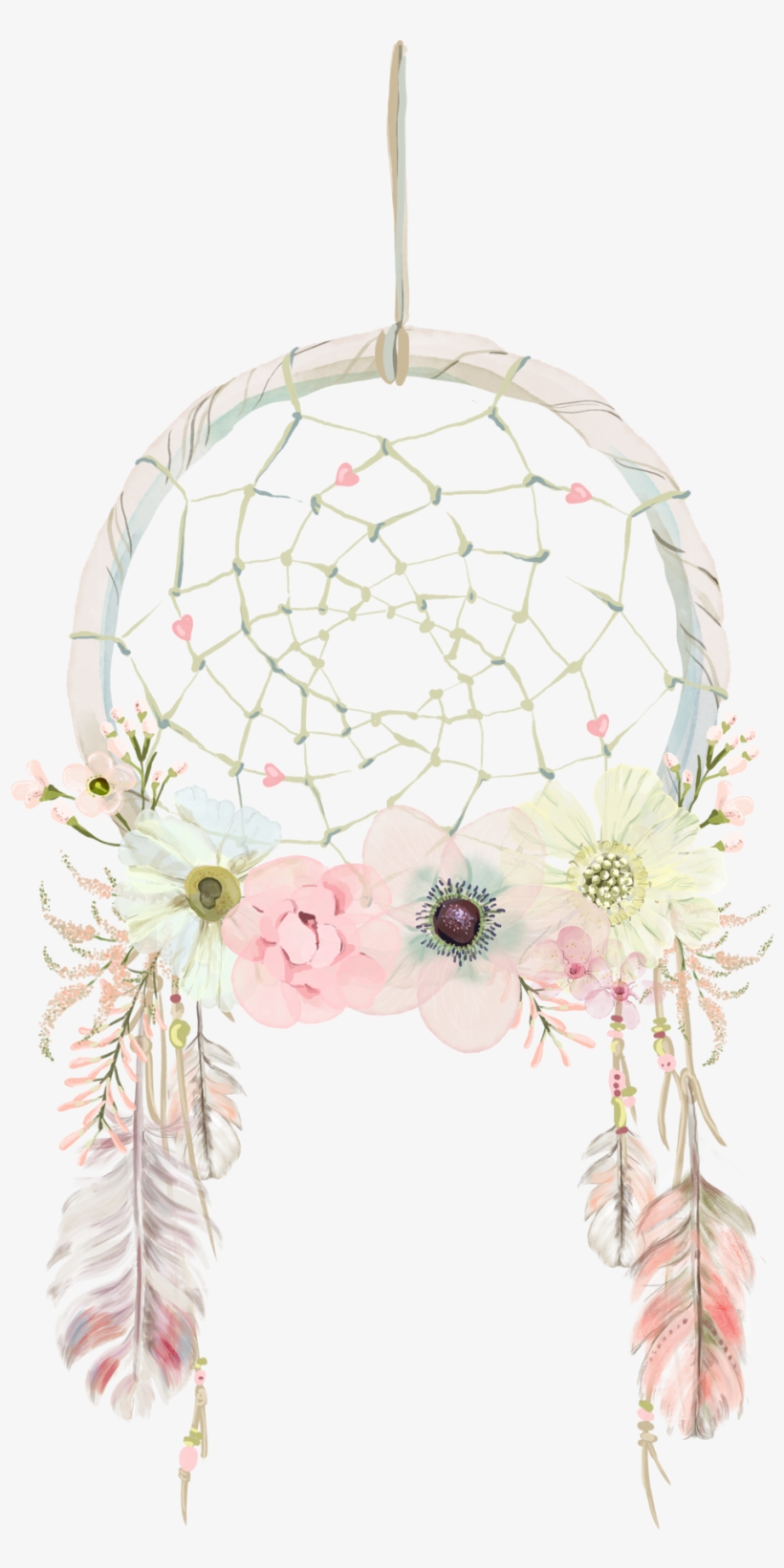 Saferbrowser Yahoo Image Search - Floral Dream Catcher Clipart, transparent png #372013
