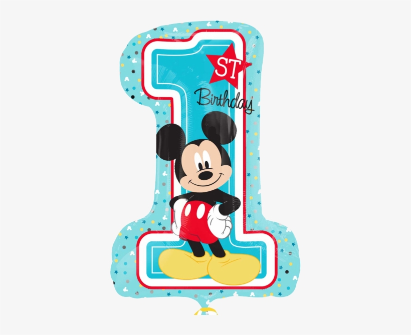 Mickey Mouse 1st Birthday Party Supplies Party Supplies - Mickey Mouse 1st Birthday, transparent png #372185